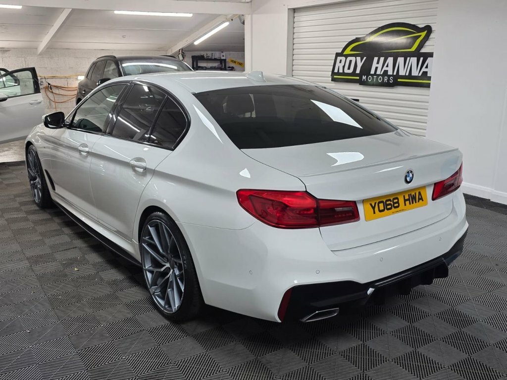 BMW 5 Series 2.0 520D M Sport Saloon Euro 6 S YO68HWA White #5