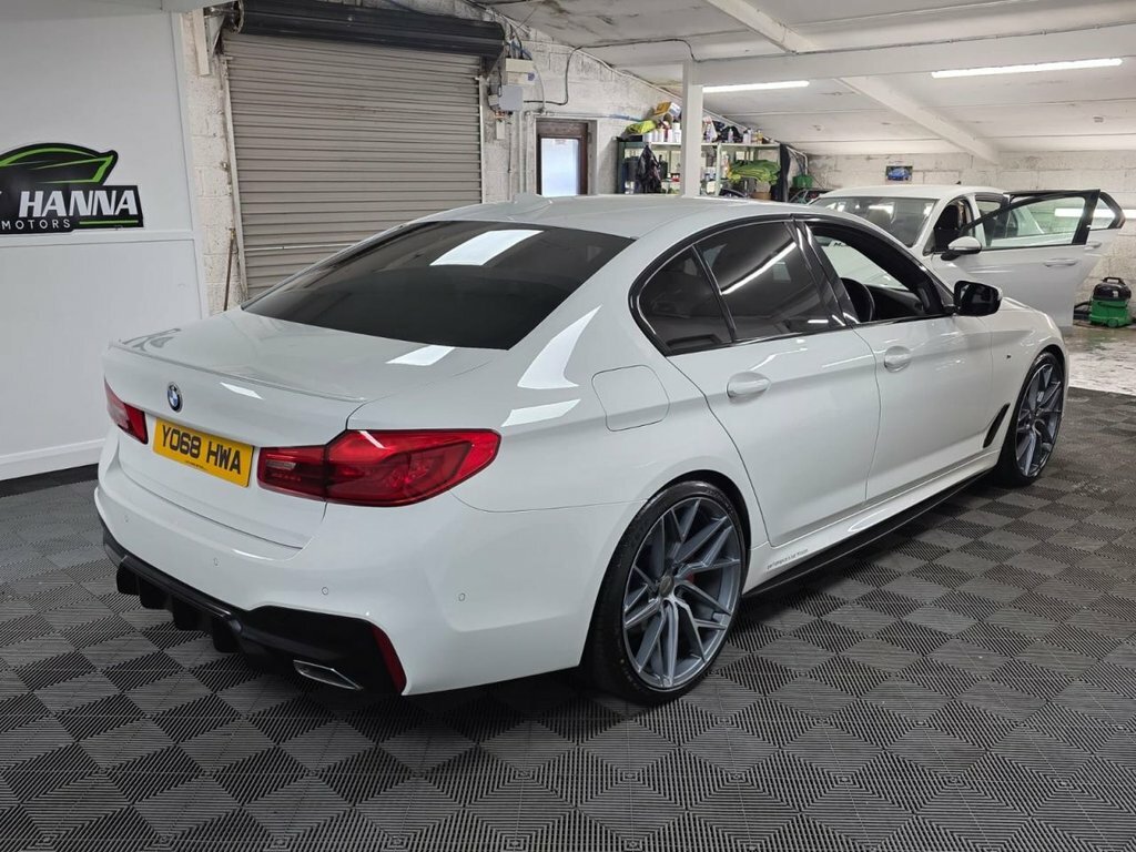 BMW 5 Series 2.0 520D M Sport Saloon Euro 6 S YO68HWA White #2