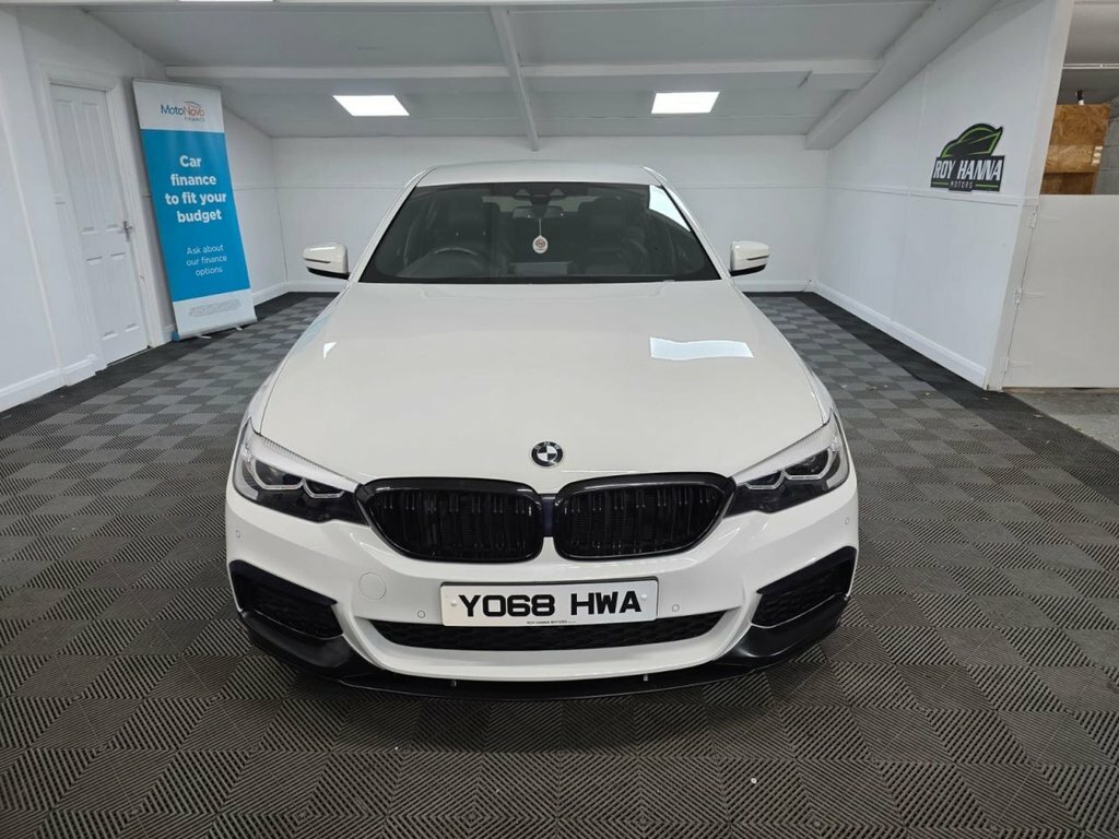 BMW 5 Series 2.0 520D M Sport Saloon Euro 6 S YO68HWA White #3