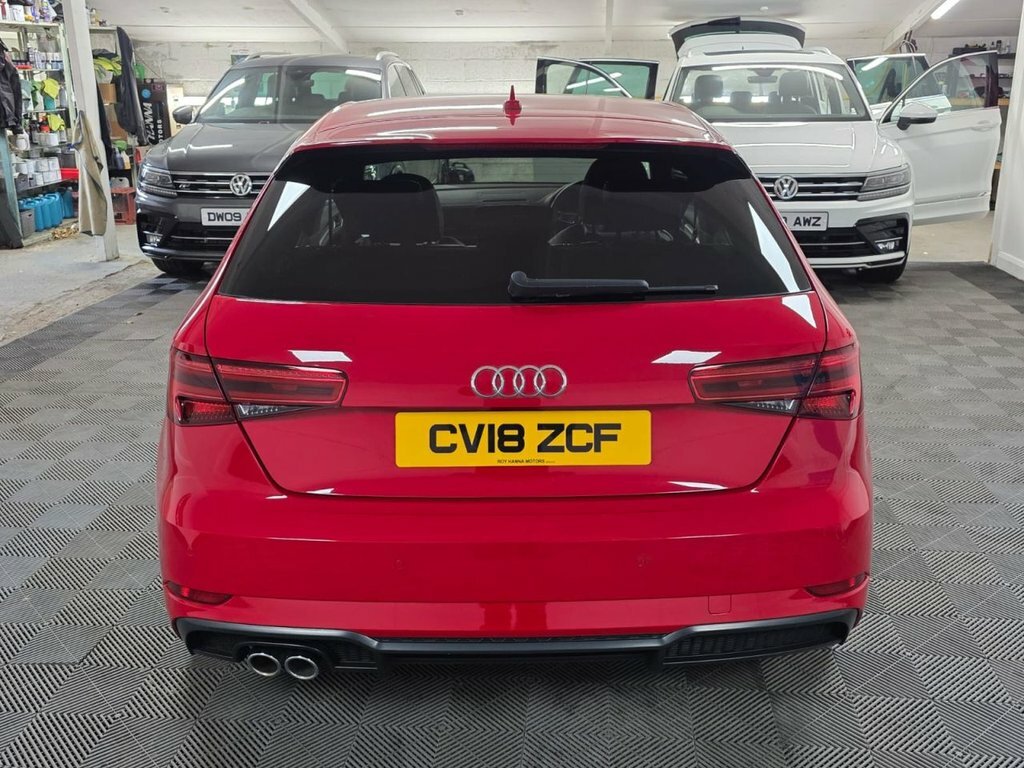 Audi A3 2.0 Tdi Black Edition Hatchback Red #5