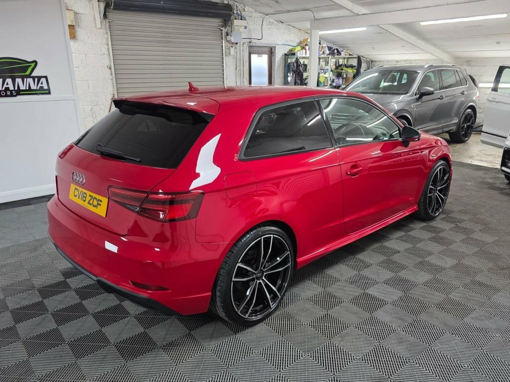 Audi A3 2.0 Tdi Black Edition Hatchback Red #4