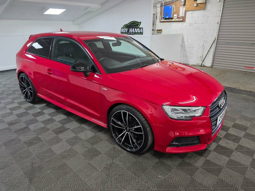 Audi A3 2.0 Tdi Black Edition Hatchback Red #2