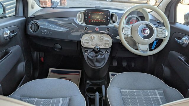 Fiat 500 1.2 Lounge Hatchback Euro 6 S S PE69TTV Grey #3