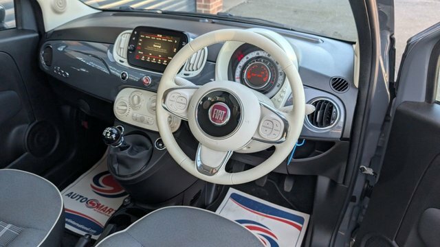 Fiat 500 1.2 Lounge Hatchback Euro 6 S S PE69TTV Grey #2