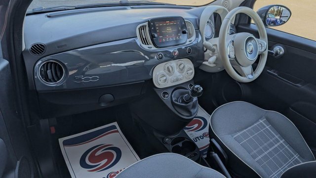Fiat 500 1.2 Lounge Hatchback Euro 6 S S PE69TTV Grey #4