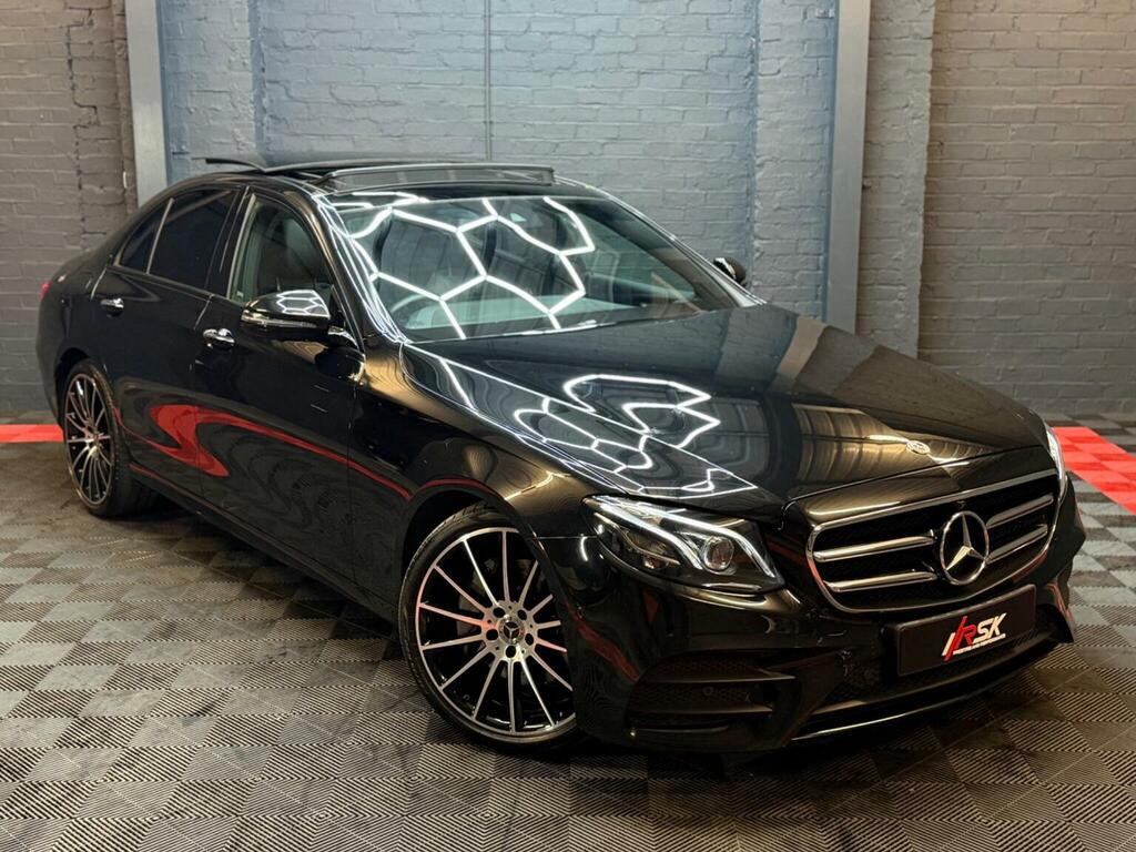 Mercedes-Benz E Class Saloon 2.0 E220d Amg Line Night Edition Premium P VX70RZS Black #2