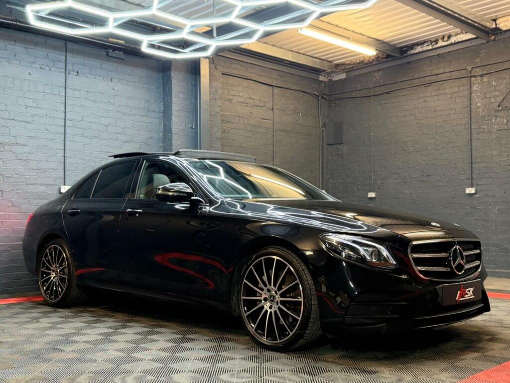 Mercedes-Benz E Class Saloon 2.0 E220d Amg Line Night Edition Premium P VX70RZS Black #4