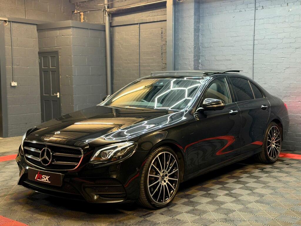 Mercedes-Benz E Class Saloon 2.0 E220d Amg Line Night Edition Premium P VX70RZS Black #6