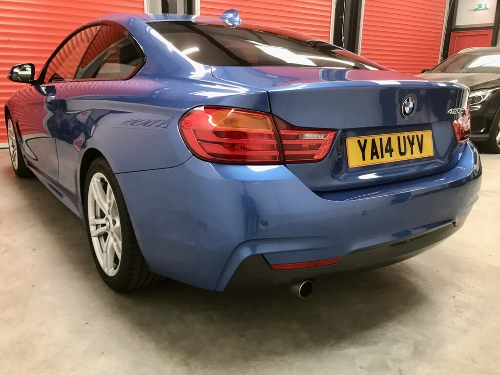 BMW 4 Series 420D M Sport YA14UYV Blue #3