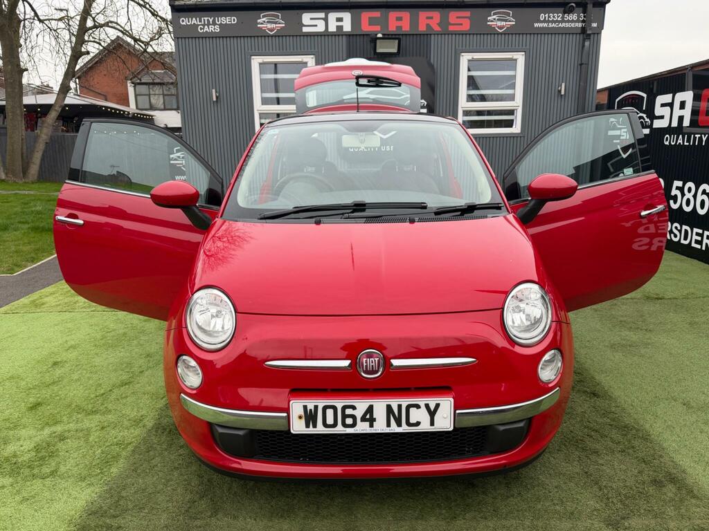 Fiat 500 1.2 Lounge Hatchback Euro 6 Ss WO64NCY Red #6