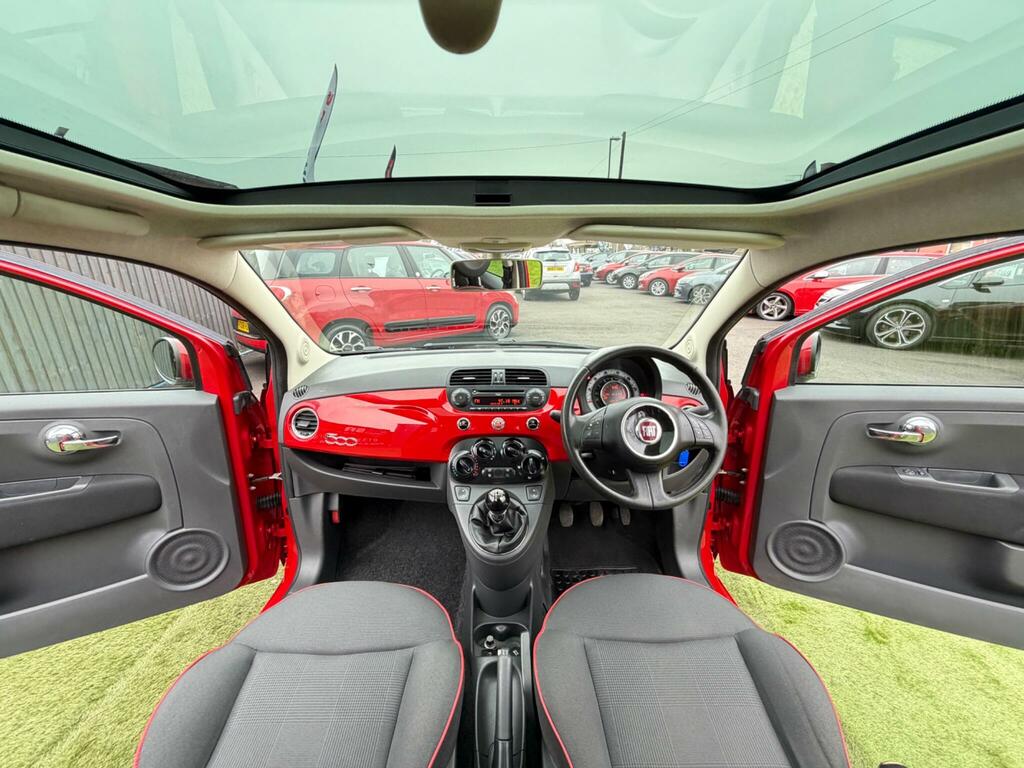 Fiat 500 1.2 Lounge Hatchback Euro 6 Ss WO64NCY Red #2