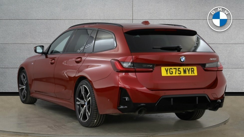 BMW 3 Series 320I M Sport Touring YG75WYR Red #4