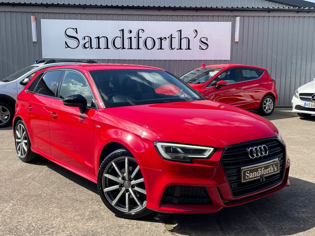 Audi A3 1.0 Tfsi Black Edition Sportback S Tron Red