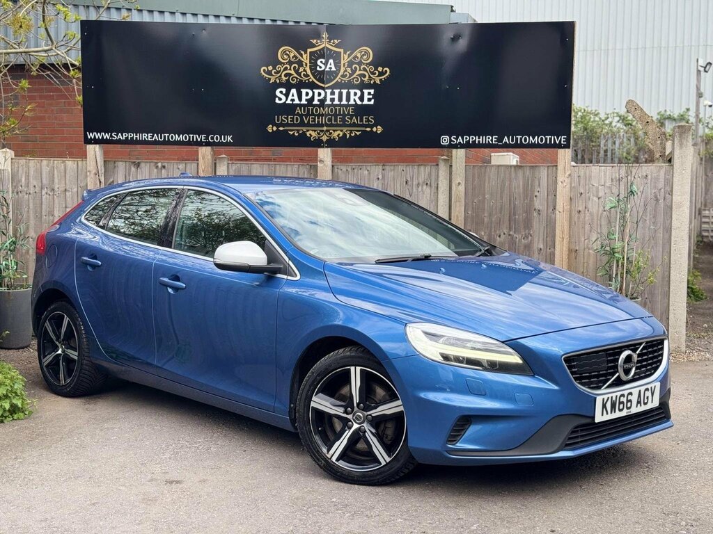 Volvo V40 2.0 D4 R-design Euro 6 Ss 201666 KW66AGY Blue #2