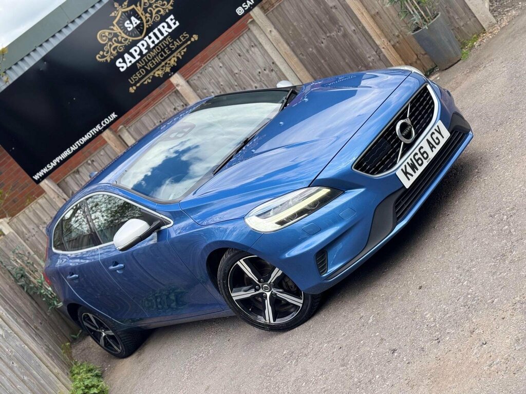 Volvo V40 2.0 D4 R-design Euro 6 Ss 201666 KW66AGY Blue #5