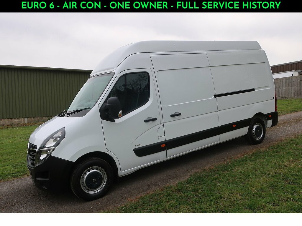 Vauxhall Movano 2.3 Cdti F3500 L3 H3 Panel Van Euro 6 135 Bhp White