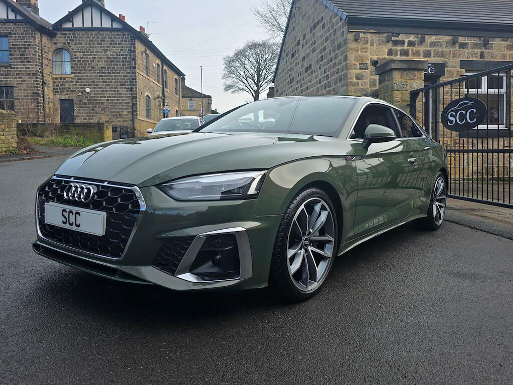 Audi A5 2.0 Tfsi 40 S Line S Tronic Euro 6 Ss YY73CWF Green #4