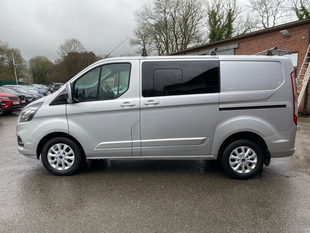 Ford Transit Custom 2.0 300 Ecoblue Limited Crew Van Double Cab Di BG18AFX Silver #4