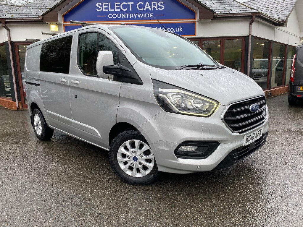 Ford Transit Custom 2.0 300 Ecoblue Limited Crew Van Double Cab Di BG18AFX Silver #2