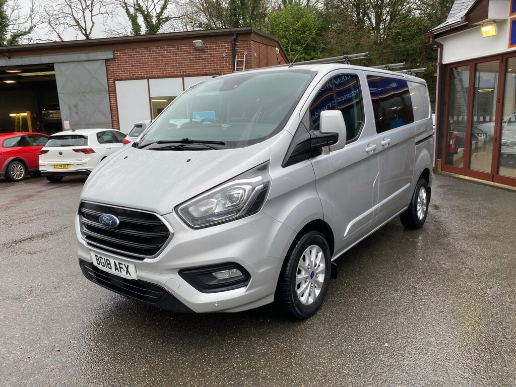 Ford Transit Custom 2.0 300 Ecoblue Limited Crew Van Double Cab Di BG18AFX Silver #3