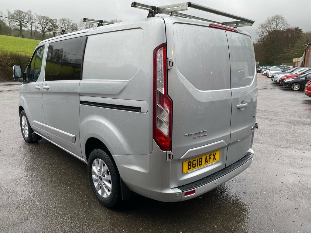 Ford Transit Custom 2.0 300 Ecoblue Limited Crew Van Double Cab Di BG18AFX Silver #5