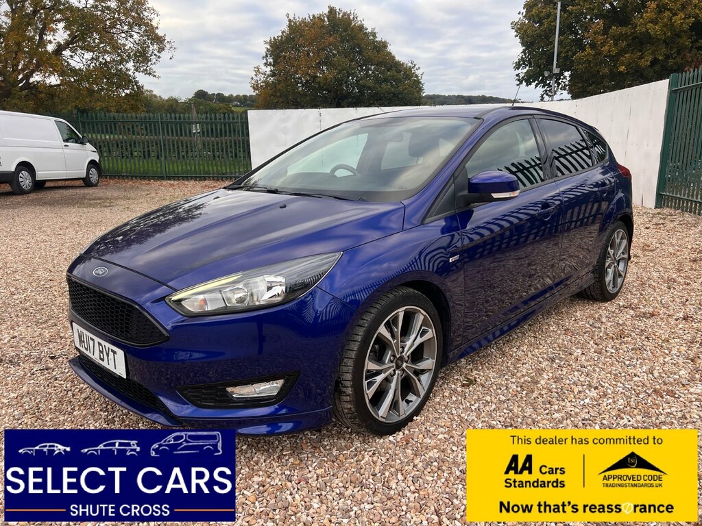 Ford Focus 1.0T Ecoboost St-line Hatchback WU17BYT Blue #3