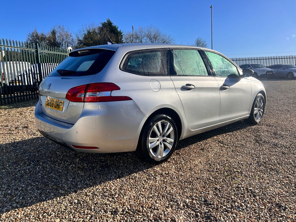 Peugeot 308 SW 1.6 Bluehdi Active Estate Euro 6 SB66OHF Silver #6