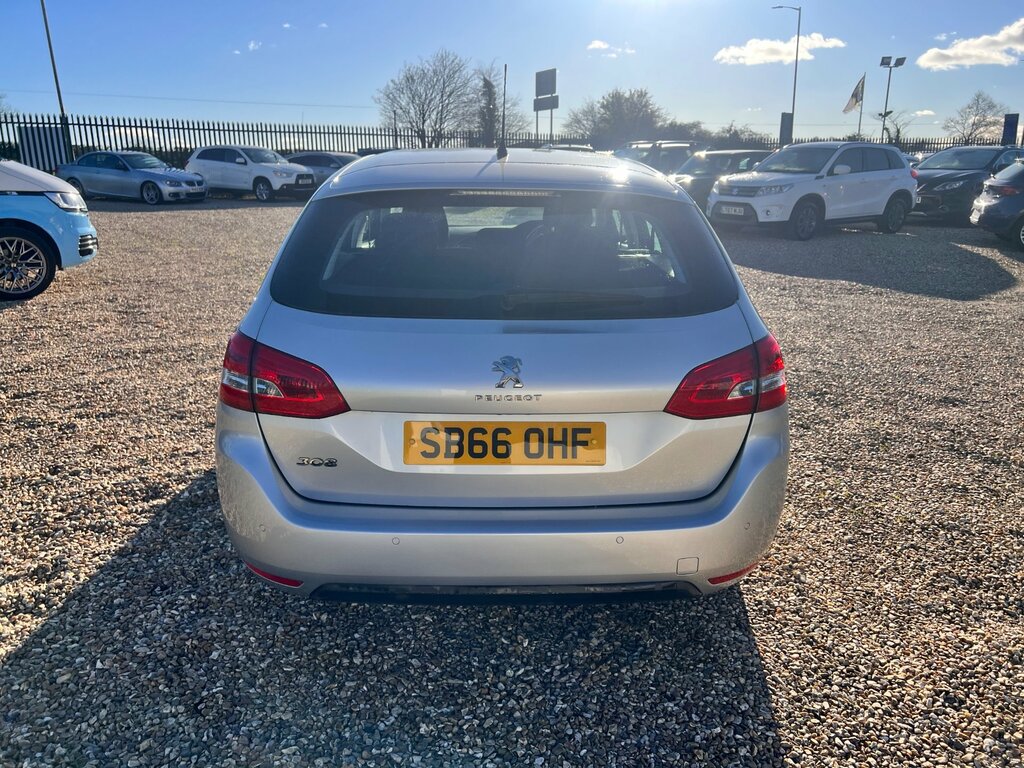 Peugeot 308 SW 1.6 Bluehdi Active Estate Euro 6 SB66OHF Silver #5