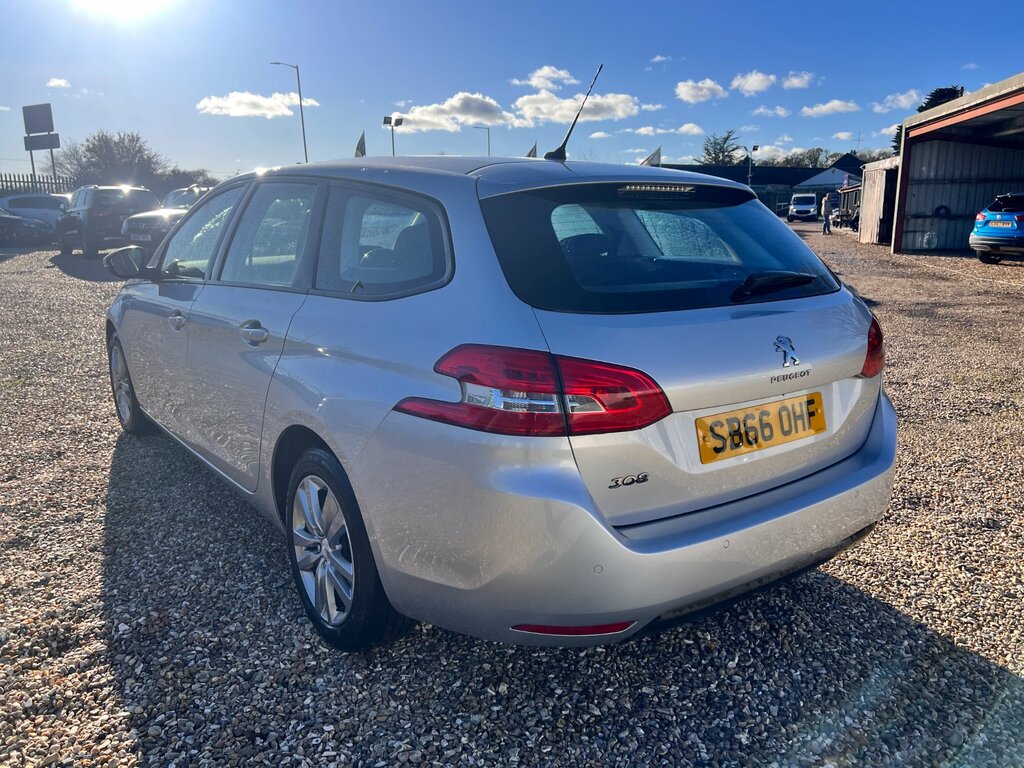 Peugeot 308 SW 1.6 Bluehdi Active Estate Euro 6 SB66OHF Silver #4