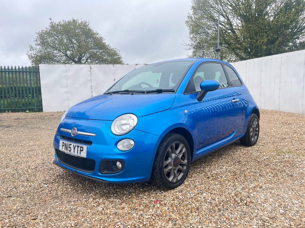 Fiat 500 1.2 S Hatchback Euro 6 Ss 69 PN15YTP Blue #4