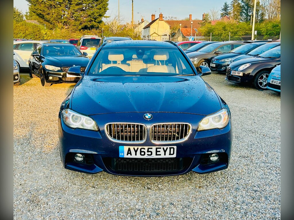 BMW 5 Series 2.0 520D M Sport Touring Euro 6 S AY65EYD Blue #4