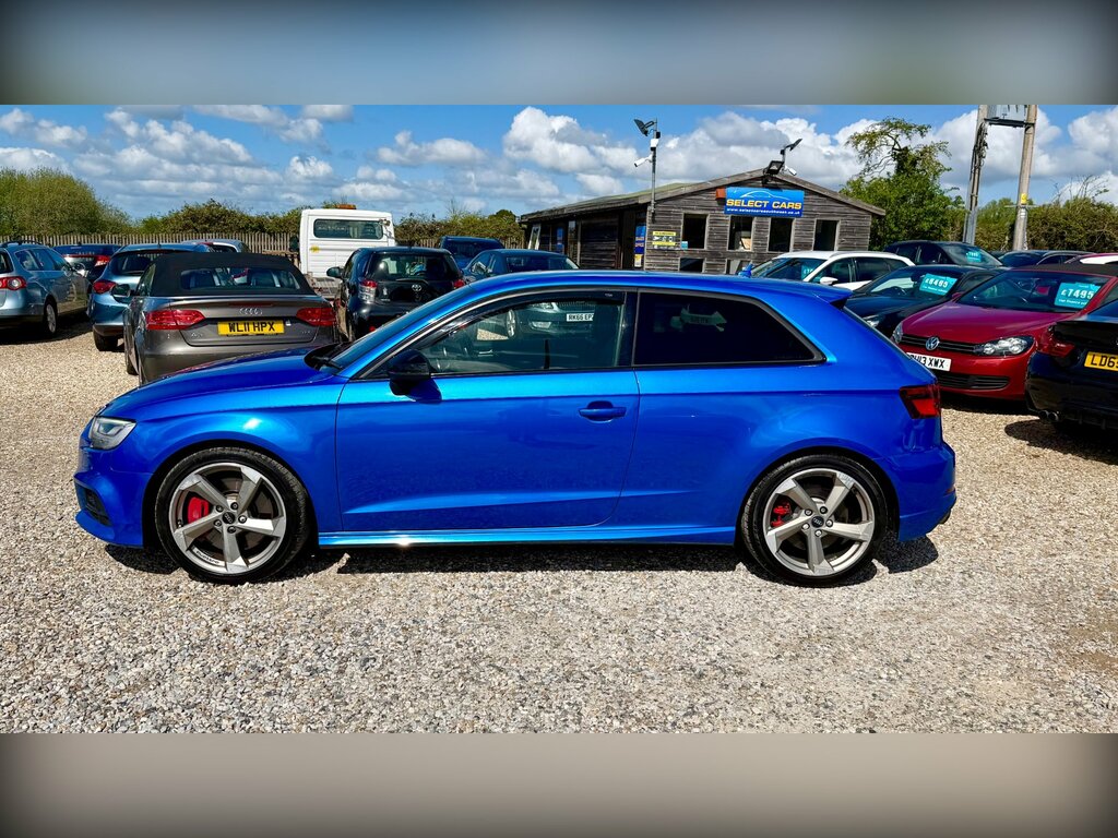Audi S3 2.0 Tfsi Black Edition Hatchback S Tron VA17TZJ Blue #4