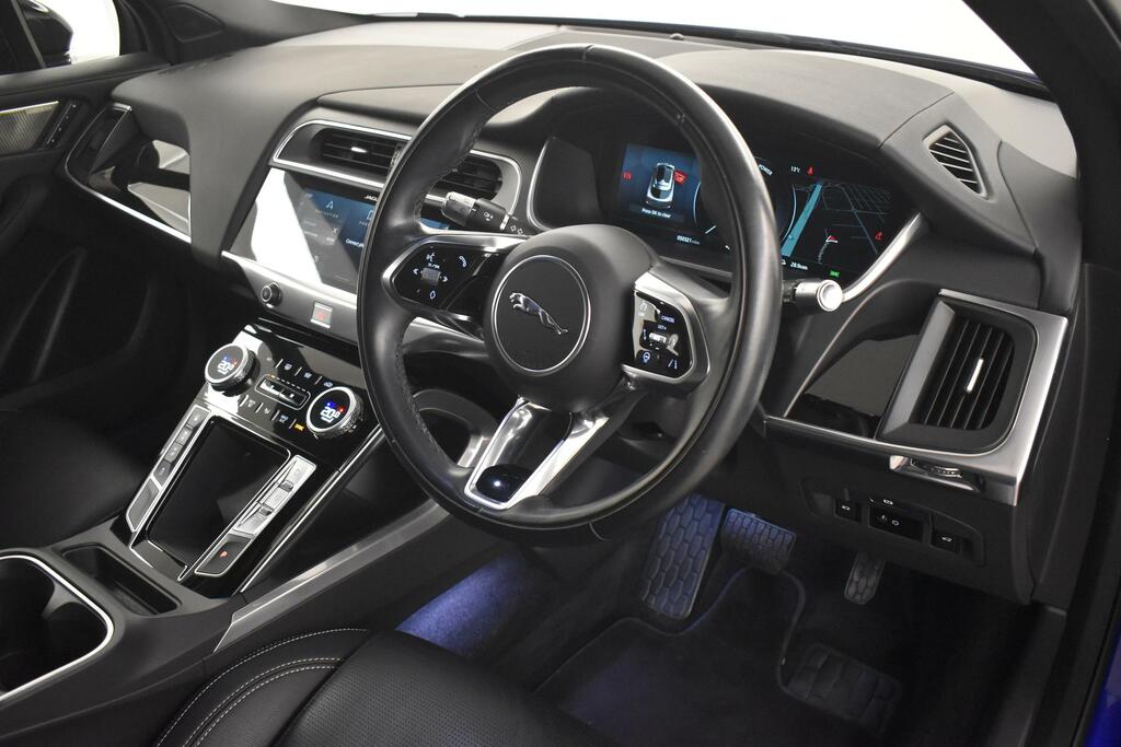 Jaguar I-Pace 294Kw Ev400 Black 90Kwh 11Kw Charger KR71TJO Blue #3