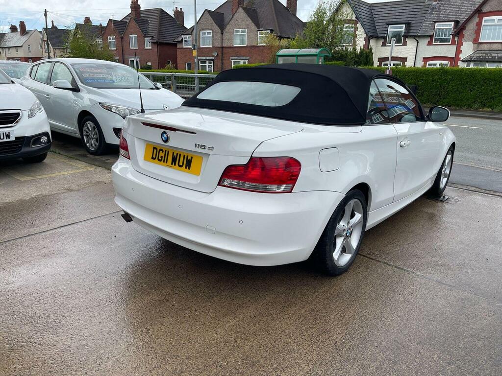 BMW 1 Series Convertible 2.0 118D Sport Euro 5 201111 DG11WUW White #2