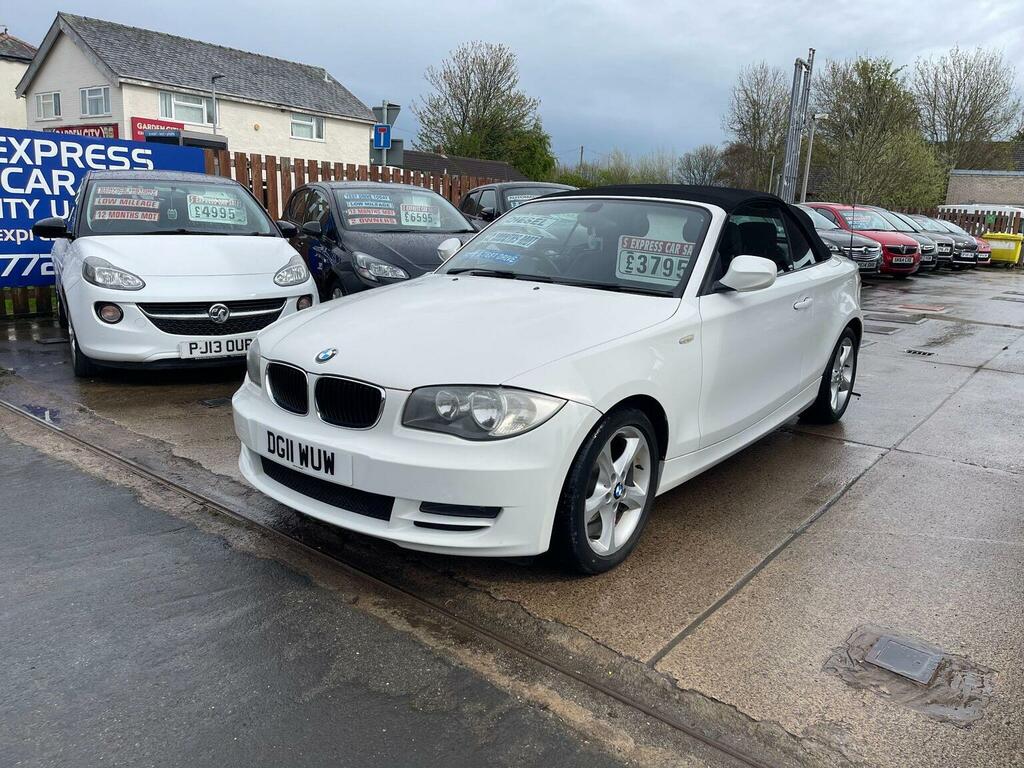 BMW 1 Series Convertible 2.0 118D Sport Euro 5 201111 DG11WUW White #4