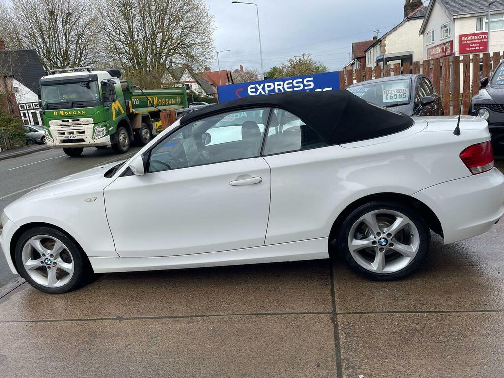 BMW 1 Series Convertible 2.0 118D Sport Euro 5 201111 DG11WUW White #6