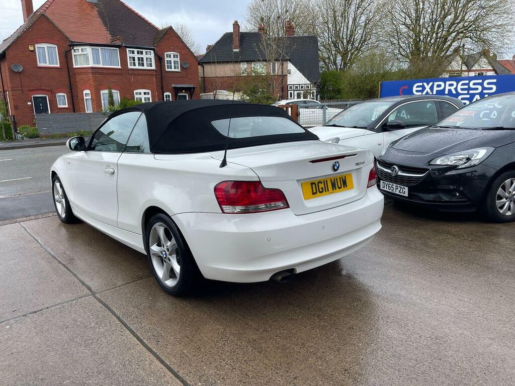 BMW 1 Series Convertible 2.0 118D Sport Euro 5 201111 DG11WUW White #5