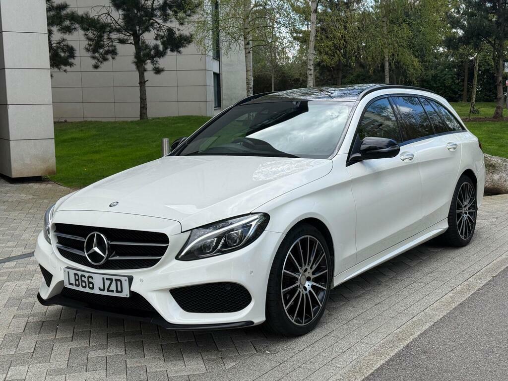 Mercedes-Benz C Class 2.0 C200 Amg Line Premium Plus G-tronic Euro 6 White