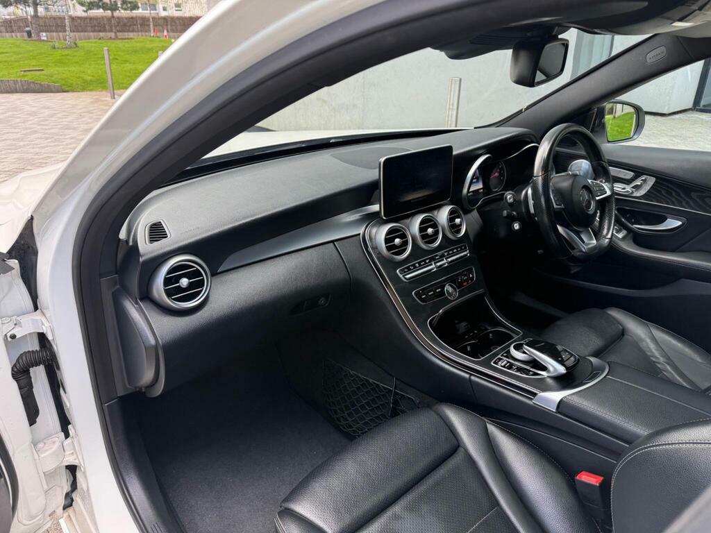 Mercedes-Benz C Class 2.0 C200 Amg Line Premium Plus G-tronic Euro 6 LB66JZD White #4