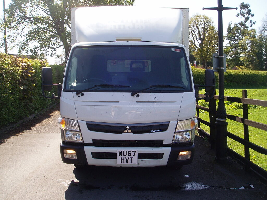 Mitsubishi Fuso Canter 7C15 38 Curtain Side White #2