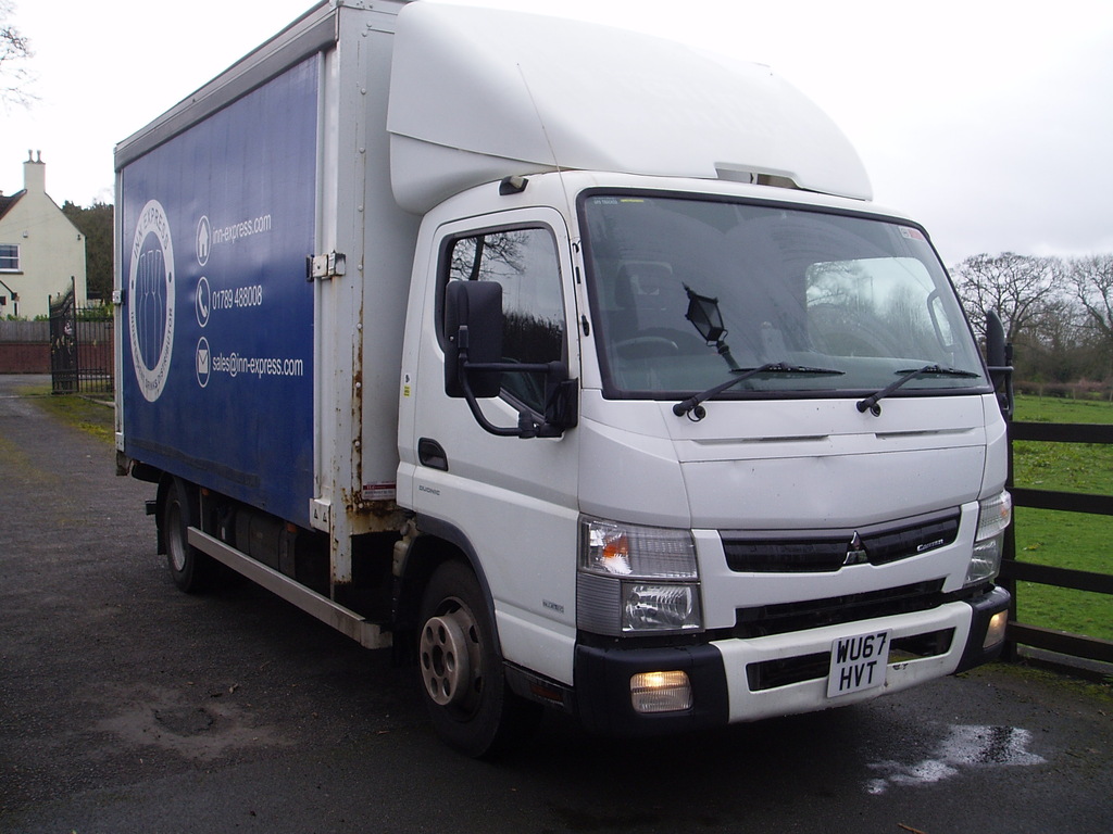 Mitsubishi Fuso Canter 7C15 38 Curtain Side White