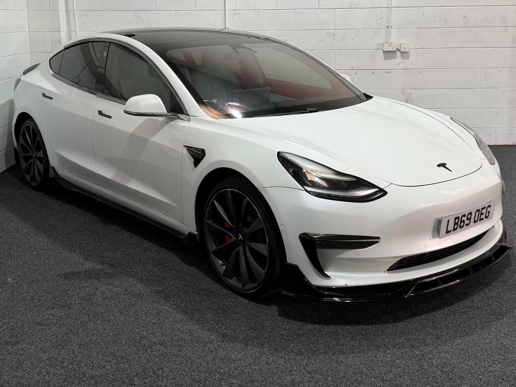Tesla Model 3 Dual Motor Performance 4Wde Performanc White