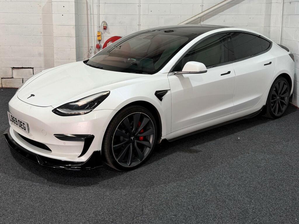Tesla Model 3 Dual Motor Performance 4Wde Performanc LB69OEG White #3