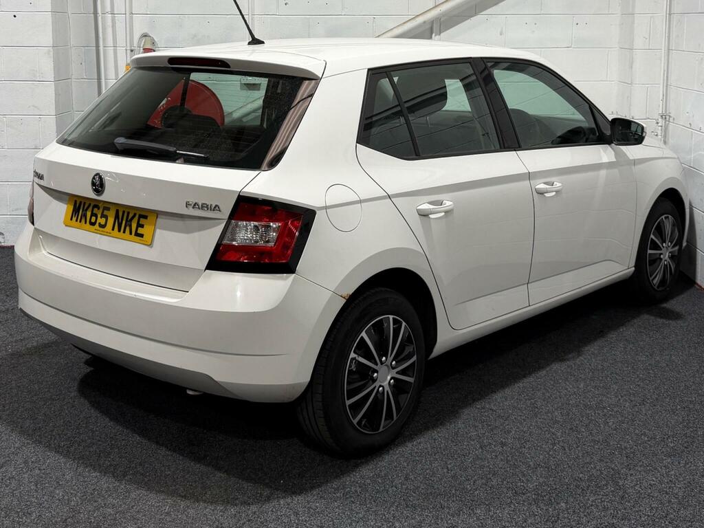 Skoda Fabia 1.0 S Euro 6 Ss MK65NKE White #6