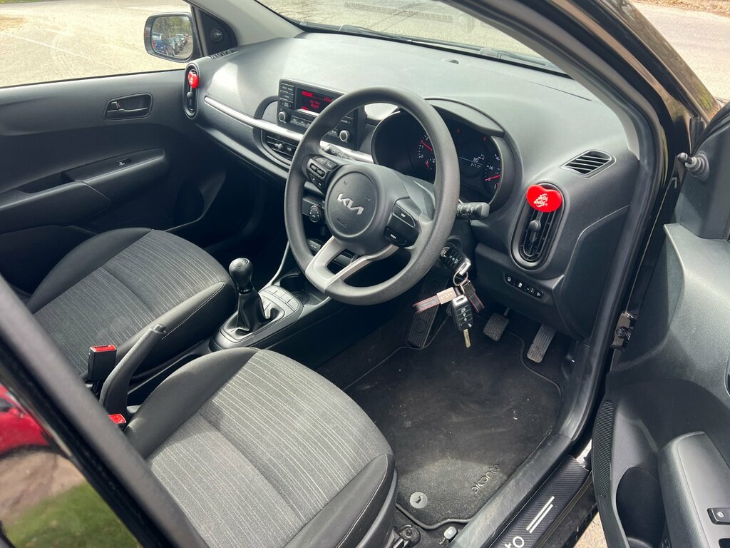 Kia Picanto 1.0 Dpi 1 Hatchback Euro 6 Ss RA22FKN Black #5