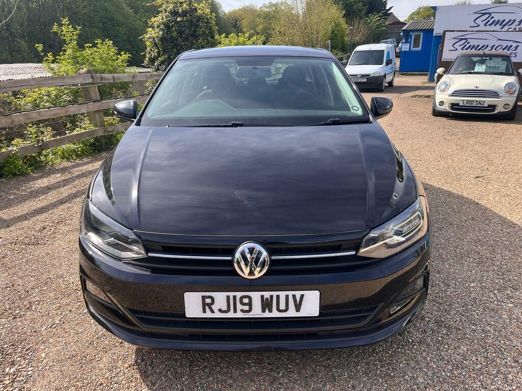 Volkswagen Polo Hatchback 1.0 Evo Se Euro 6 Ss 201919 RJ19WUV Black #2