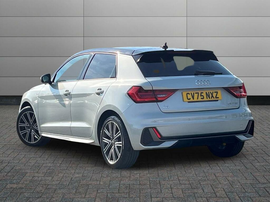 Audi A1 1.5 Tfsi 35 S Line Sportback S Tronic Euro 6 Ss CV75NXZ Silver #2