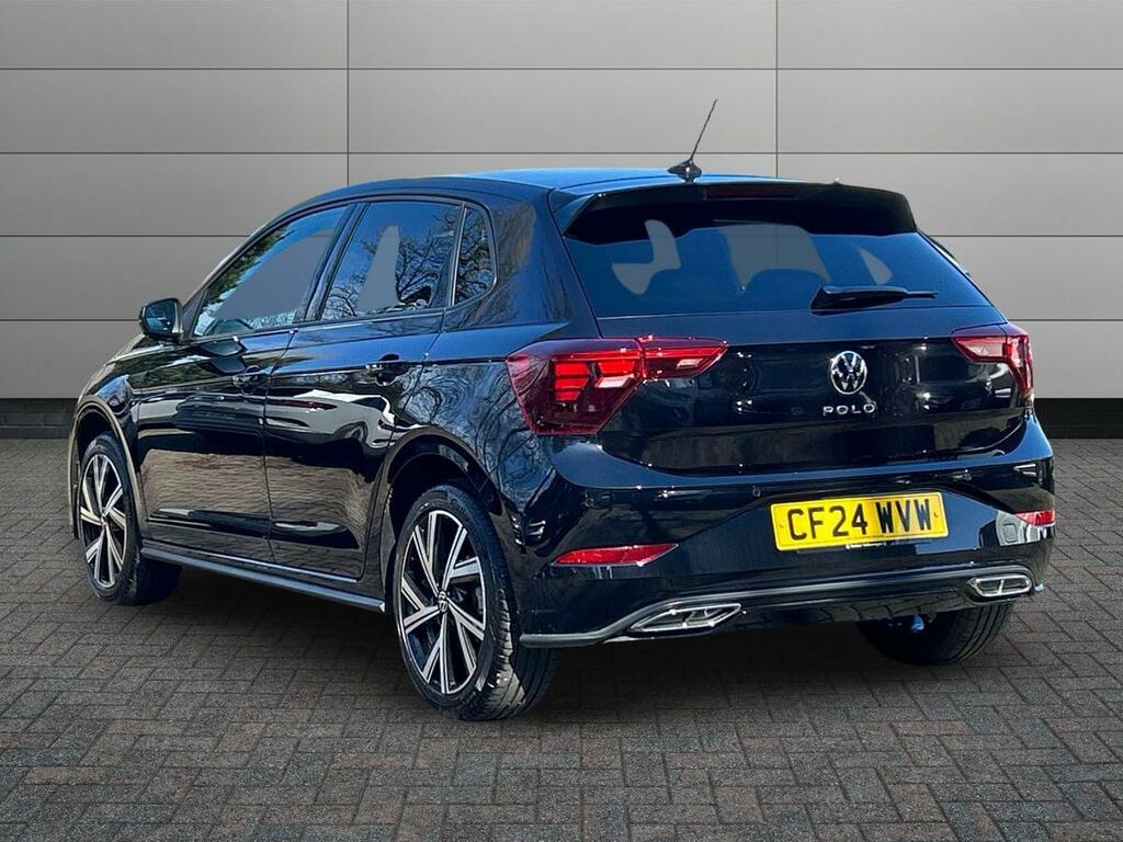 Volkswagen Polo 1.0 Tsi R-line Dsg Euro 6 Ss CF24WVW Black #2