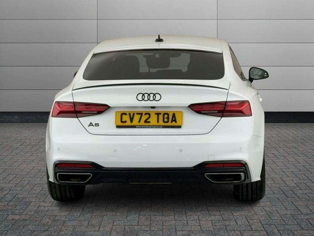 Audi A5 2.0 Tfsi 40 Black Edition Sportback S Tronic Euro CV72TOA White #6