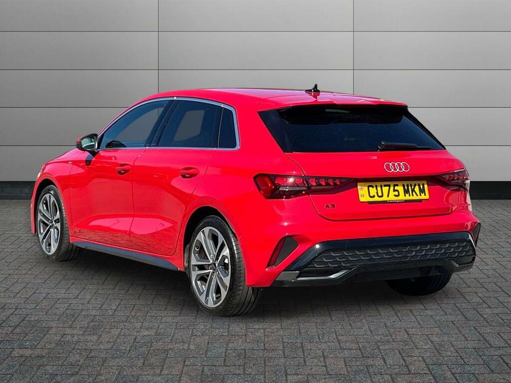 Audi A3 1.5 Tfsi 35 S Line Sportback S Tronic Euro 6 Ss CU75MKM Red #2
